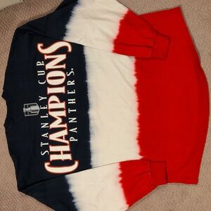 Champs Florida Panthers Spirit Jersey Long Sleeve Tshirt In Size L NWOT UNISEX